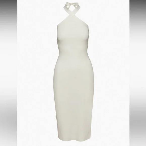 Aritzia Wilfred Cayenne Halter Dress